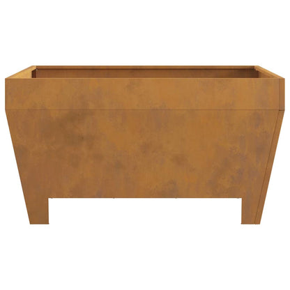 Feuerschale Rostig 80 x 80 x 43 cm Wetterfeststahl