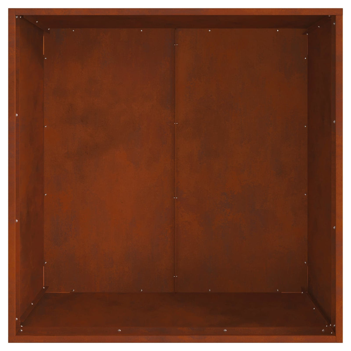 Feuerschale Rostig 80 x 80 x 43 cm Wetterfeststahl