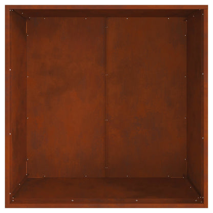 Feuerschale Rostig 80 x 80 x 43 cm Wetterfeststahl