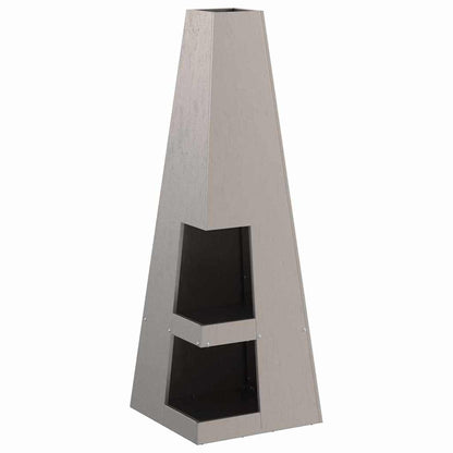 Feuerstelle Rostoptik 35 x 35 x 100 cm