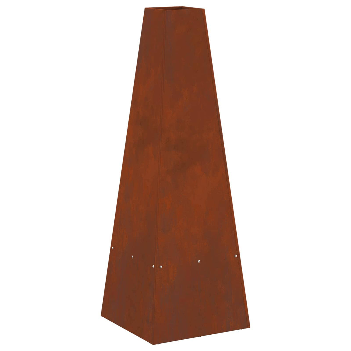 Feuerstelle Rostoptik 35 x 35 x 100 cm
