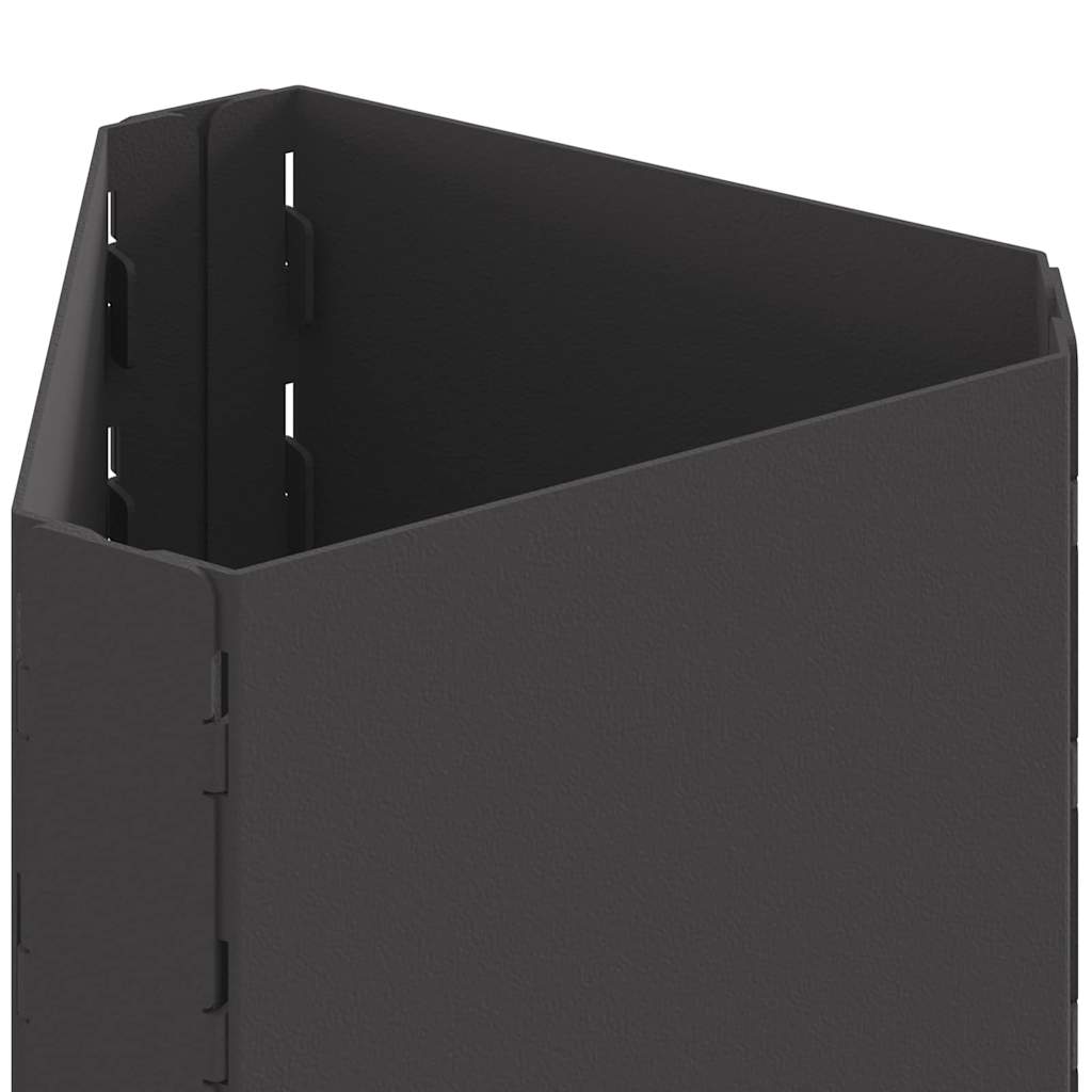 Feuerstelle Schwarz 50 x 43 x 52 cm Wetterfeststahl