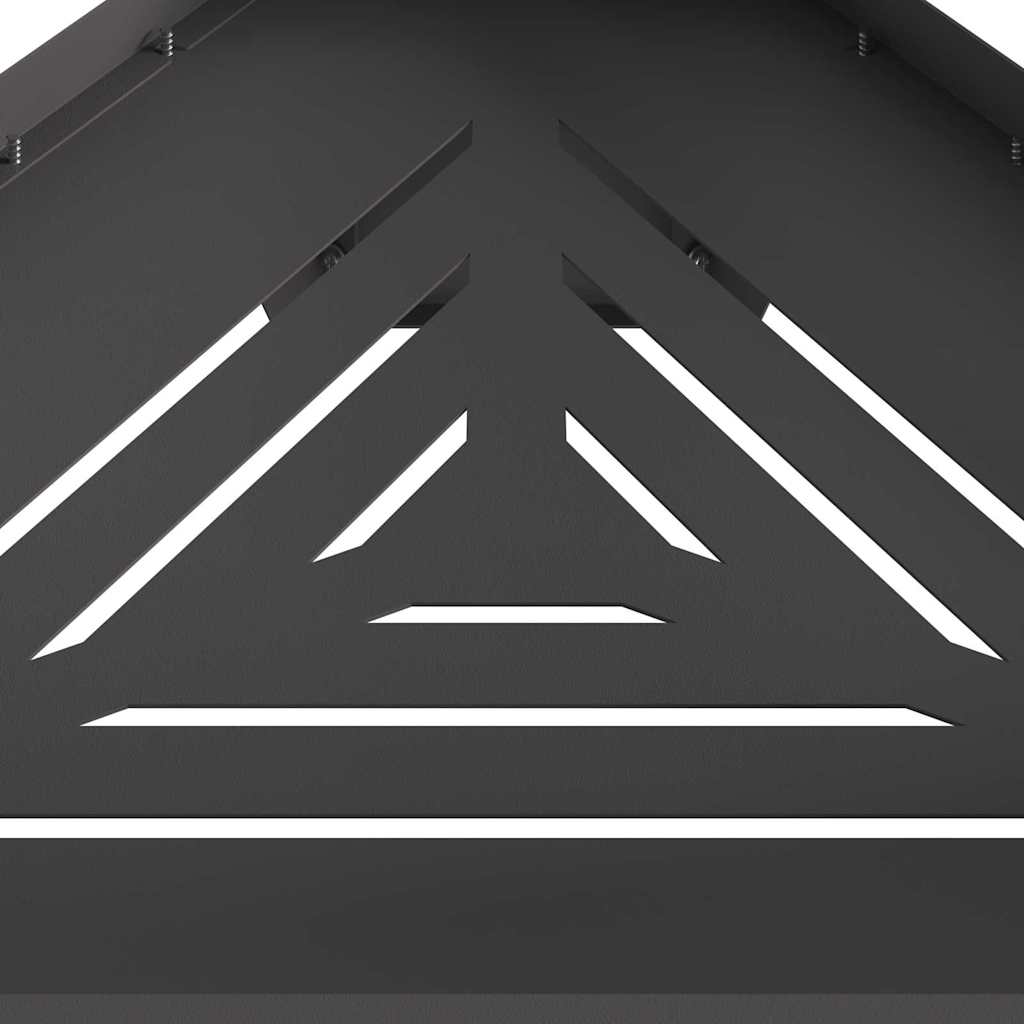 Feuerstelle Schwarz 50 x 43 x 52 cm Wetterfeststahl