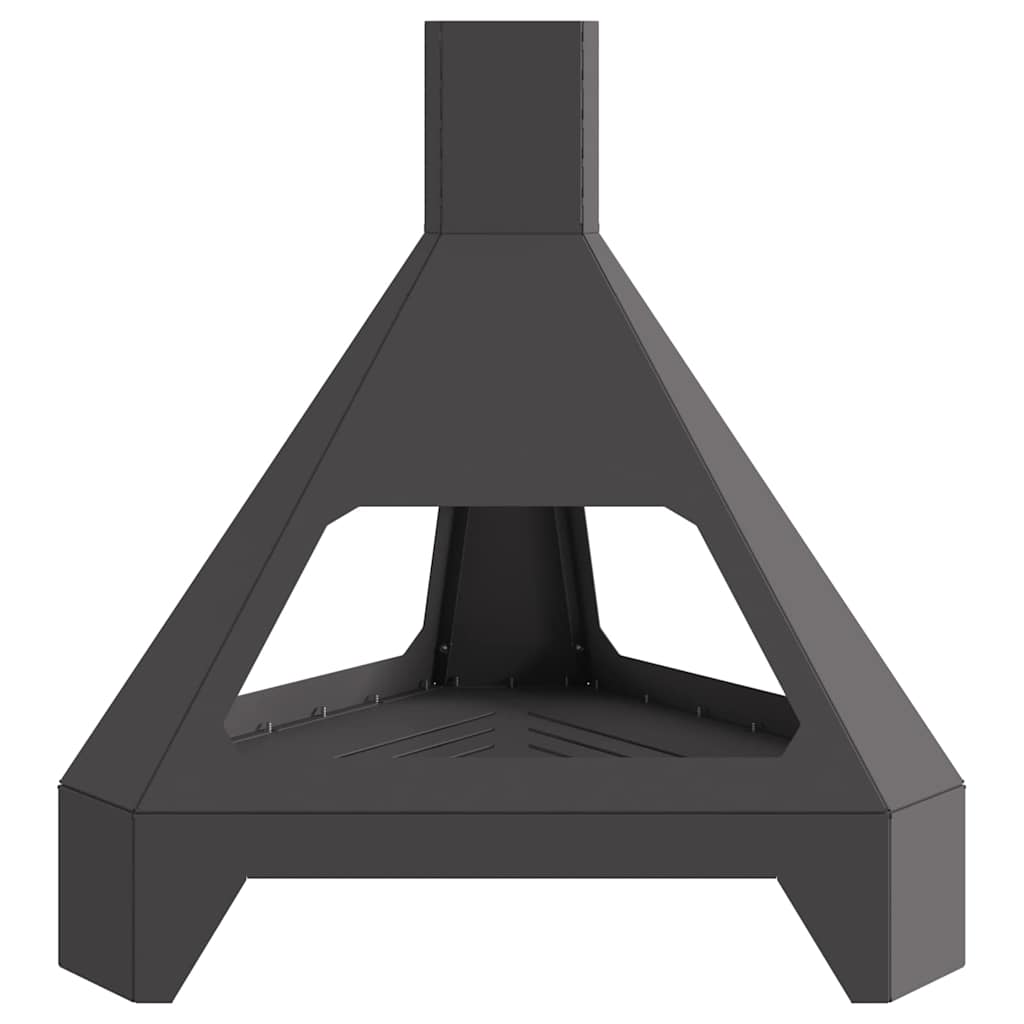 Feuerstelle Schwarz 50 x 43 x 52 cm Wetterfeststahl