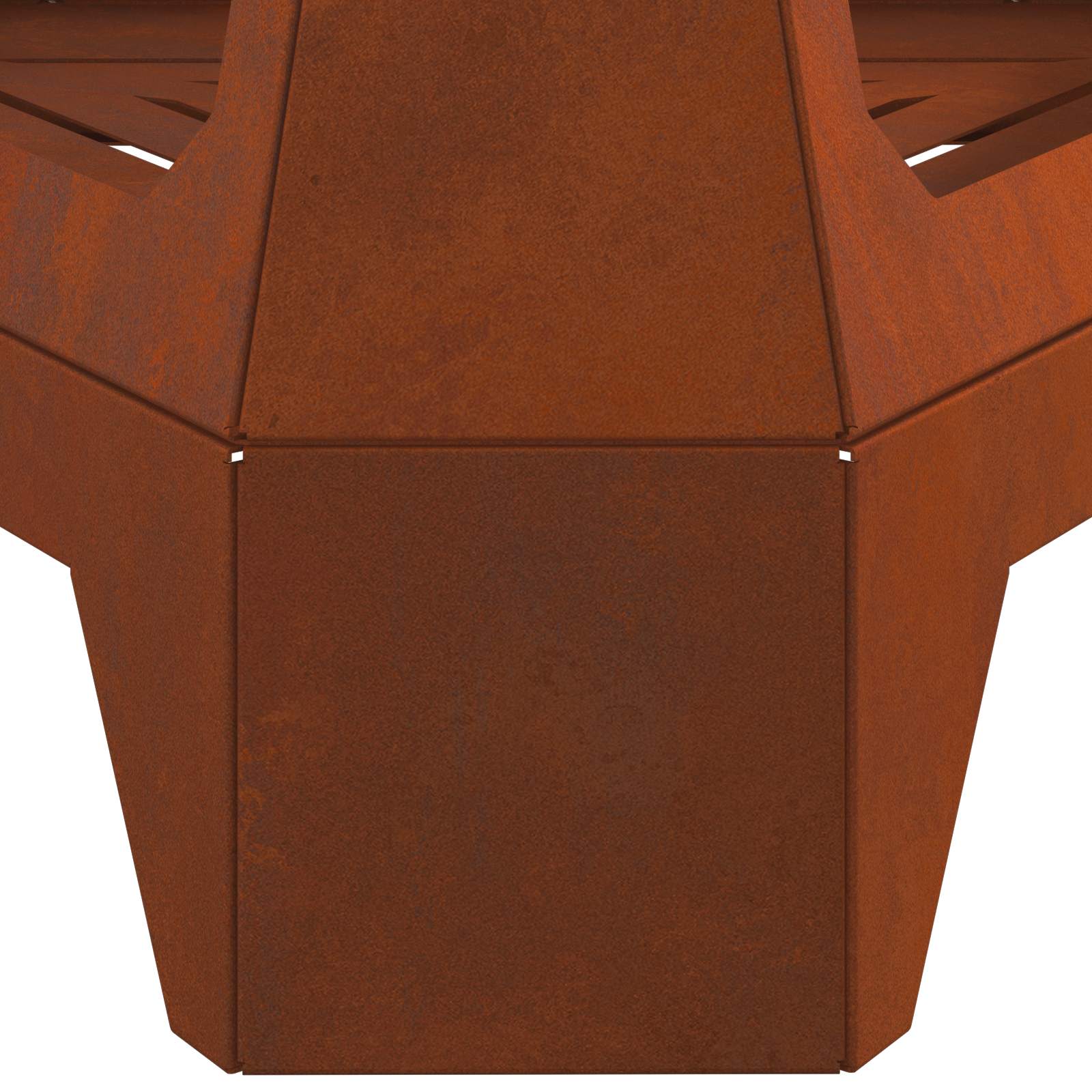 Feuerstelle Rostoptik 50 x 43 x 52 cm Wetterfeststahl