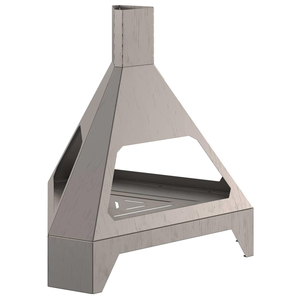 Feuerstelle Rostoptik 50 x 43 x 52 cm Wetterfeststahl