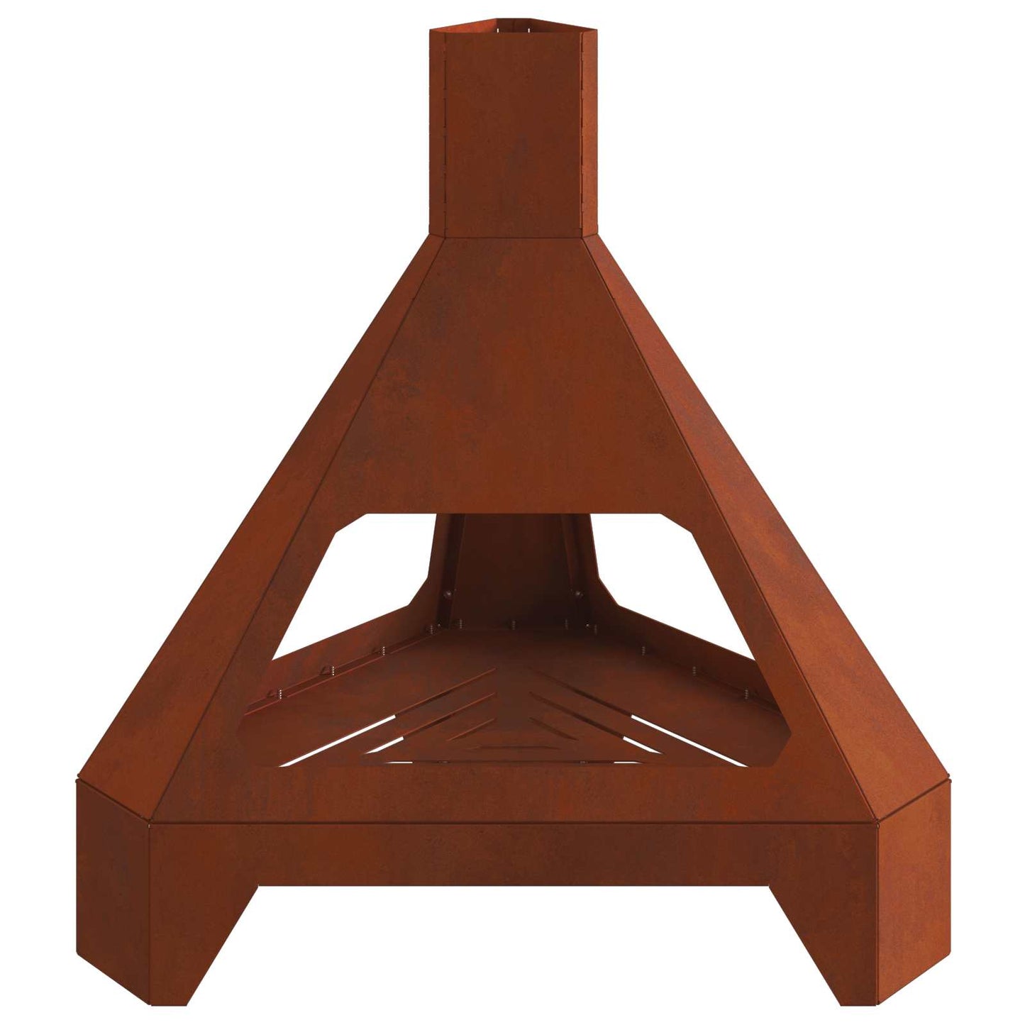 Feuerstelle Rostoptik 50 x 43 x 52 cm Wetterfeststahl