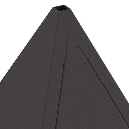 Feuerstelle Schwarz 50 x 50 x 51 cm Wetterfeststahl