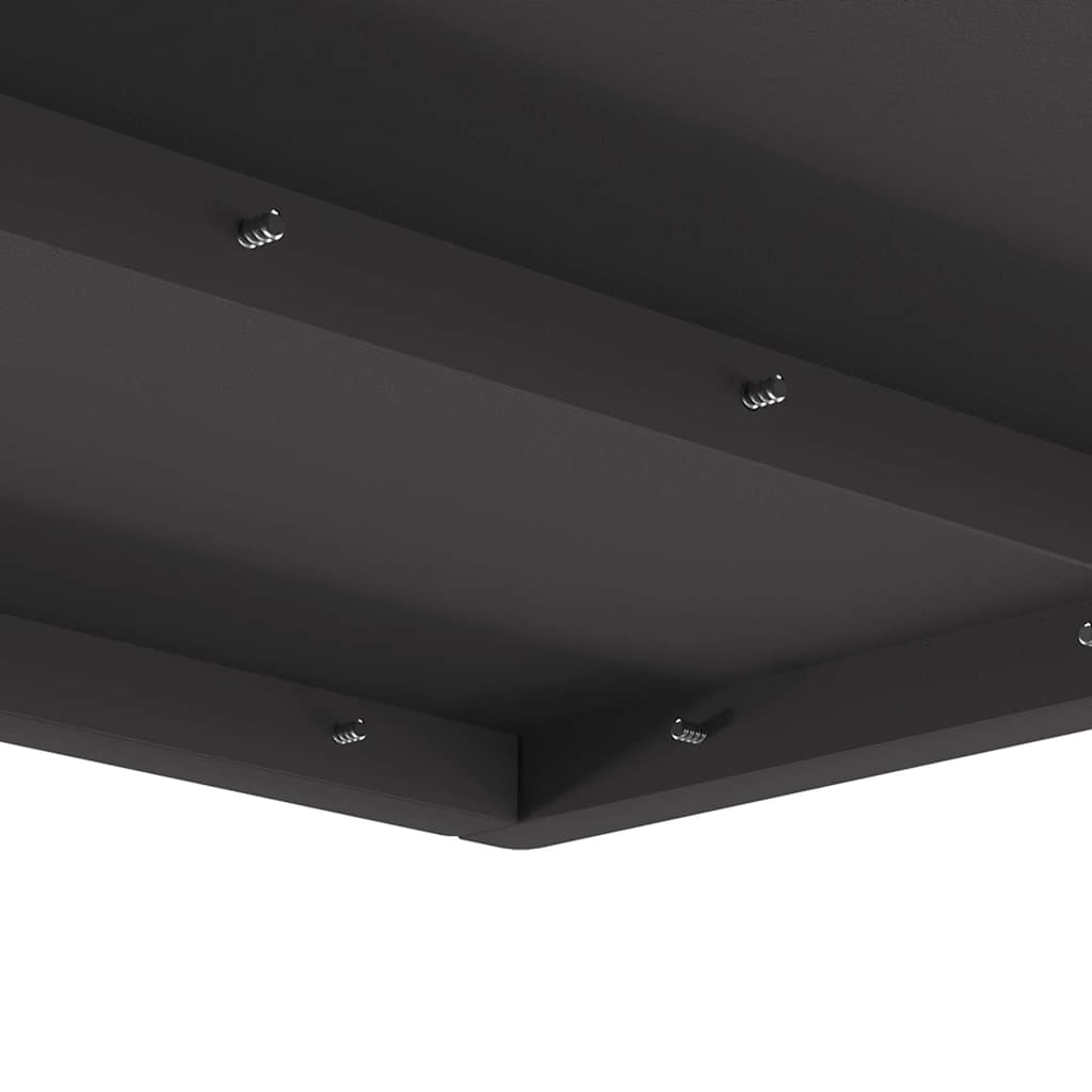Feuerstelle Schwarz 60 x 60 x 30 cm Wetterfeststahl
