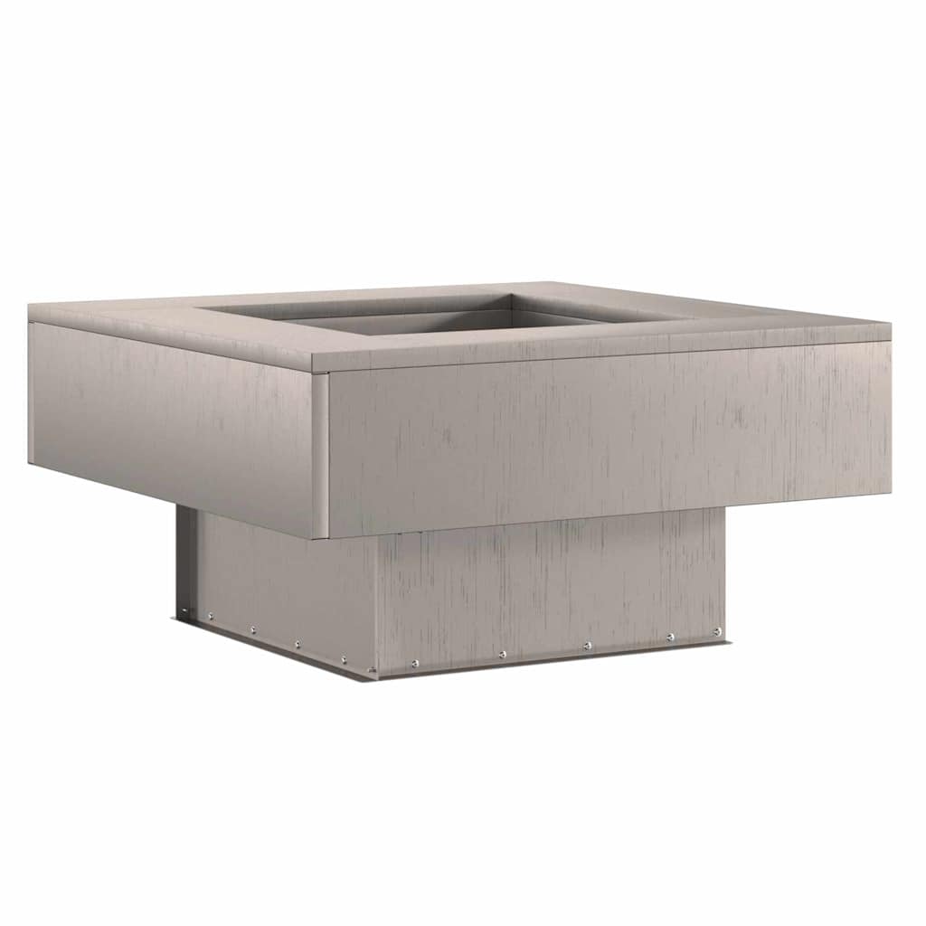Feuerstelle Rostoptik 60 x 60 x 30 cm Wetterfeststahl