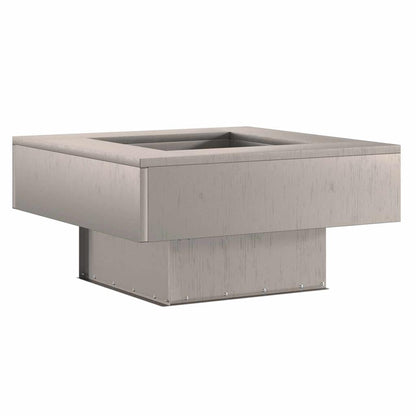 Feuerstelle Rostoptik 60 x 60 x 30 cm Wetterfeststahl