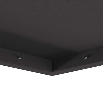 Feuerstelle Schwarz 80 x 80 x 40 cm Wetterfeststahl