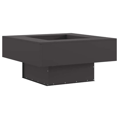 Feuerstelle Schwarz 80 x 80 x 40 cm Wetterfeststahl