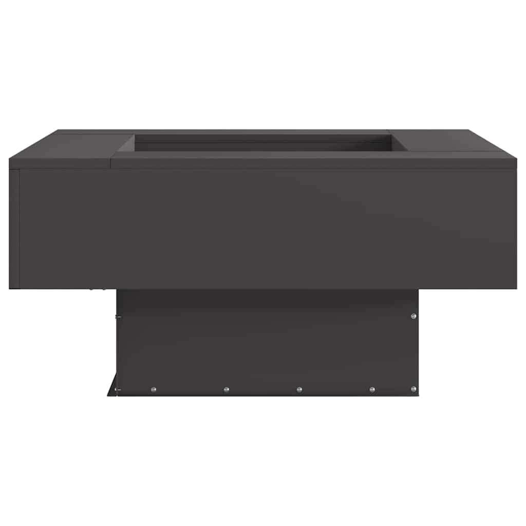 Feuerstelle Schwarz 80 x 80 x 40 cm Wetterfeststahl