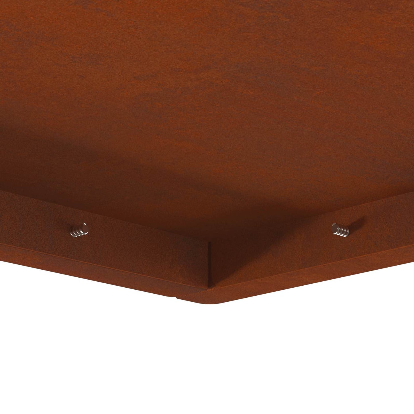 Feuerstelle Rostoptik 80 x 80 x 40 cm Wetterfeststahl