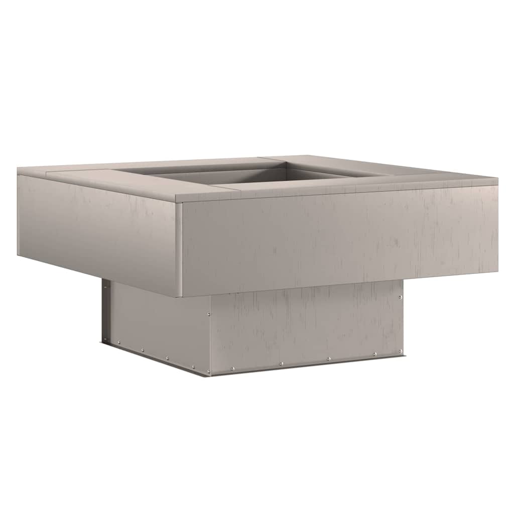 Feuerstelle Rostoptik 80 x 80 x 40 cm Wetterfeststahl