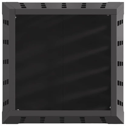 Feuerschale Schwarz 50 x 50 x 70 cm Wetterfeststahl