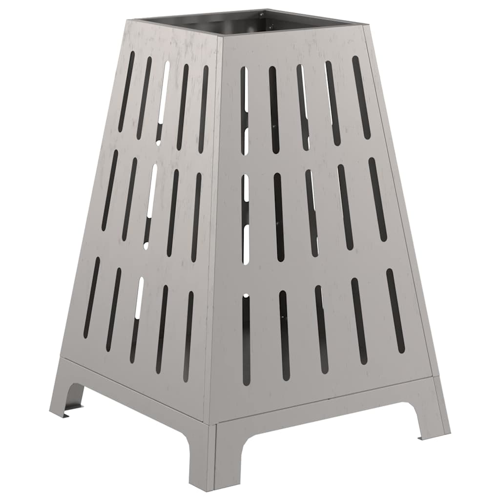 Feuerschale Rostoptik 50 x 50 x 70 cm Wetterfeststahl