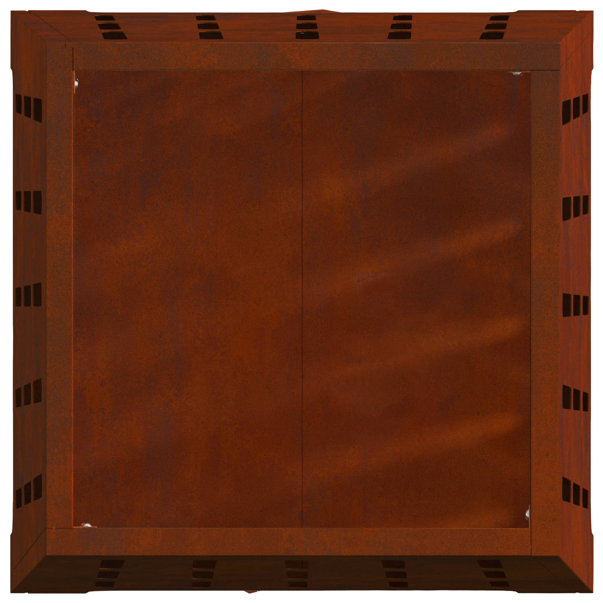 Feuerschale Rostoptik 50 x 50 x 70 cm Wetterfeststahl