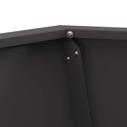 Feuerstelle Schwarz 50 x 50 x 40 cm Wetterfeststahl