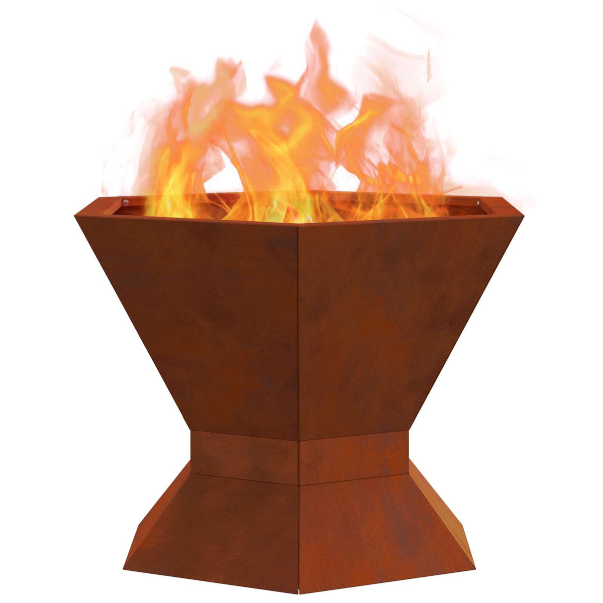 Feuerstelle Rostoptik 50 x 50 x 40 cm