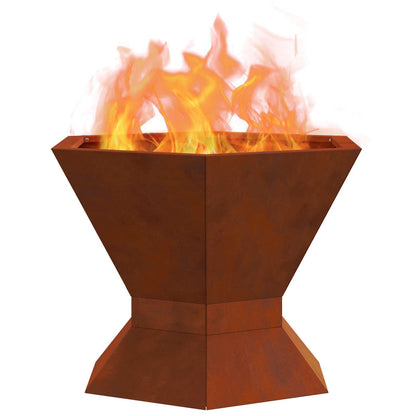 Feuerstelle Rostoptik 50 x 50 x 40 cm