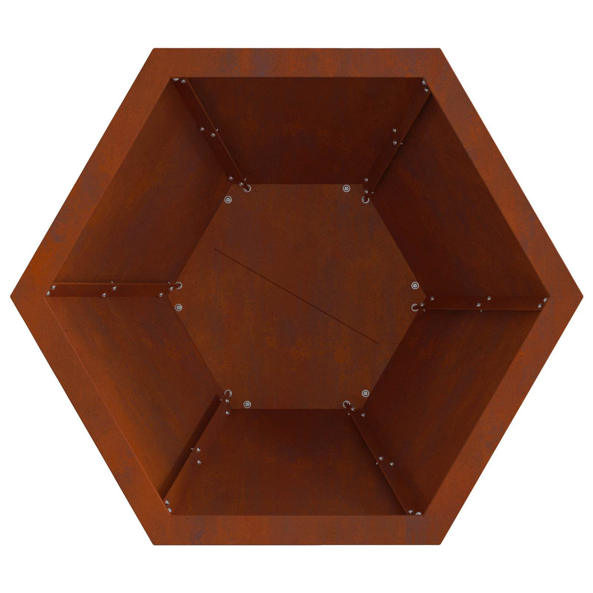 Feuerstelle Rostoptik 50 x 50 x 40 cm