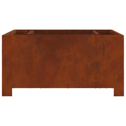 Feuerstelle Rostig 60 x 60 x 30 cm Wetterfeststahl