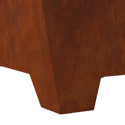 Feuerstelle Rostoptik 80 x 80 x 40 cm