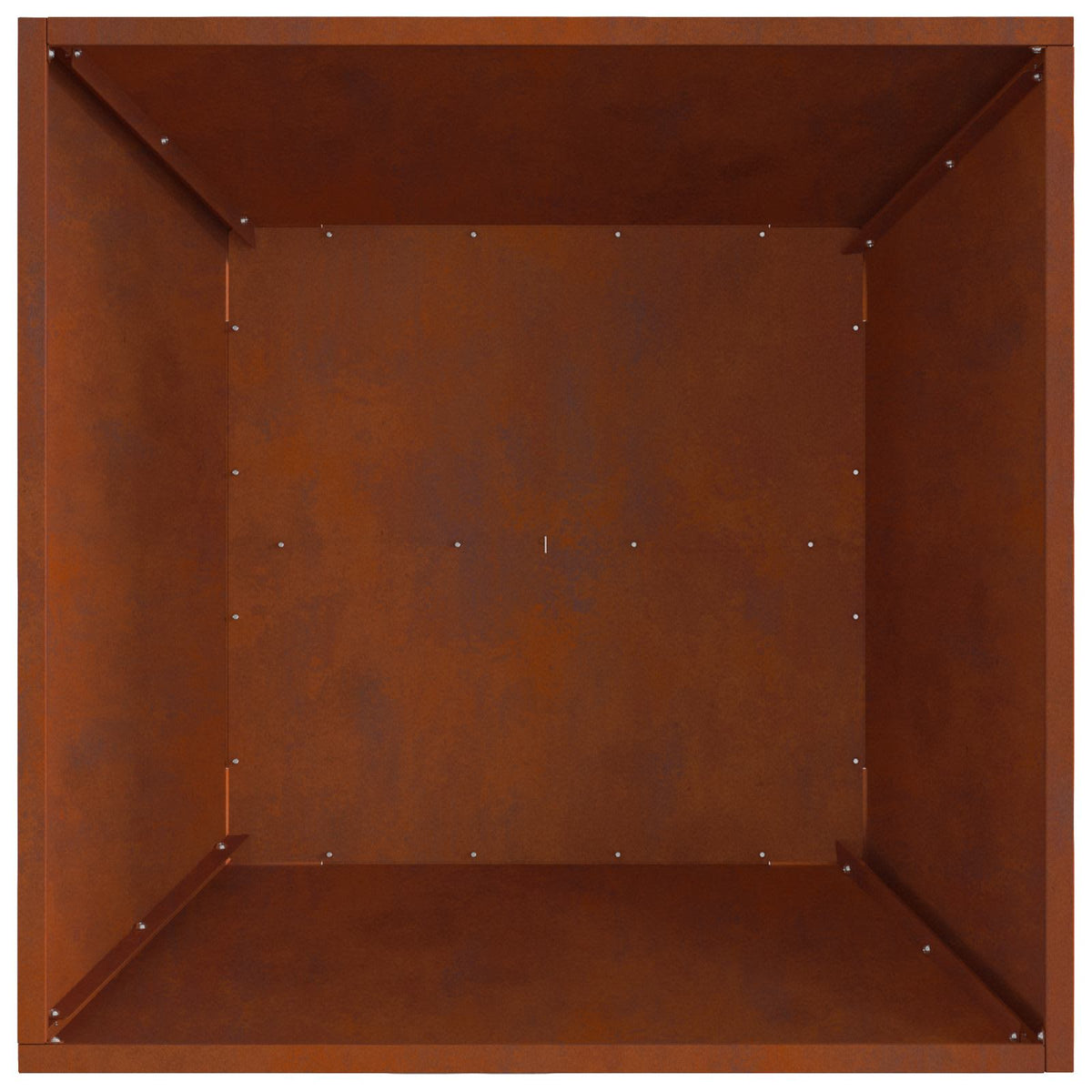 Feuerstelle Rostoptik 80 x 80 x 40 cm