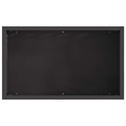 Feuerstelle Schwarz 50 x 30 x 40 cm Stahl