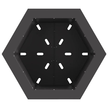 Rauchfreie Feuerstelle Schwarz 48 x 48 x 51 cm Wetterfeststahl