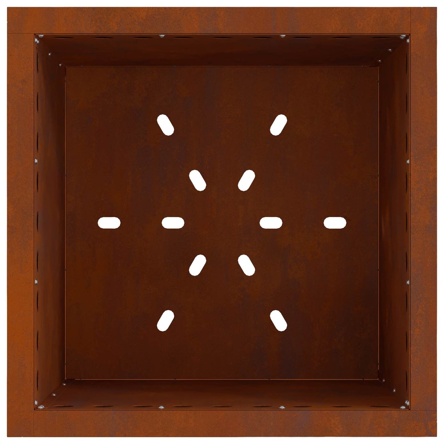 Rauchfreie Feuerstelle Rostoptik Wetterfeststahl