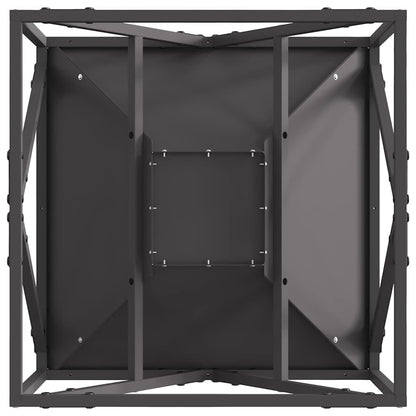 Feuerstelle Schwarz 50 x 50 x 35 cm Wetterfeststahl