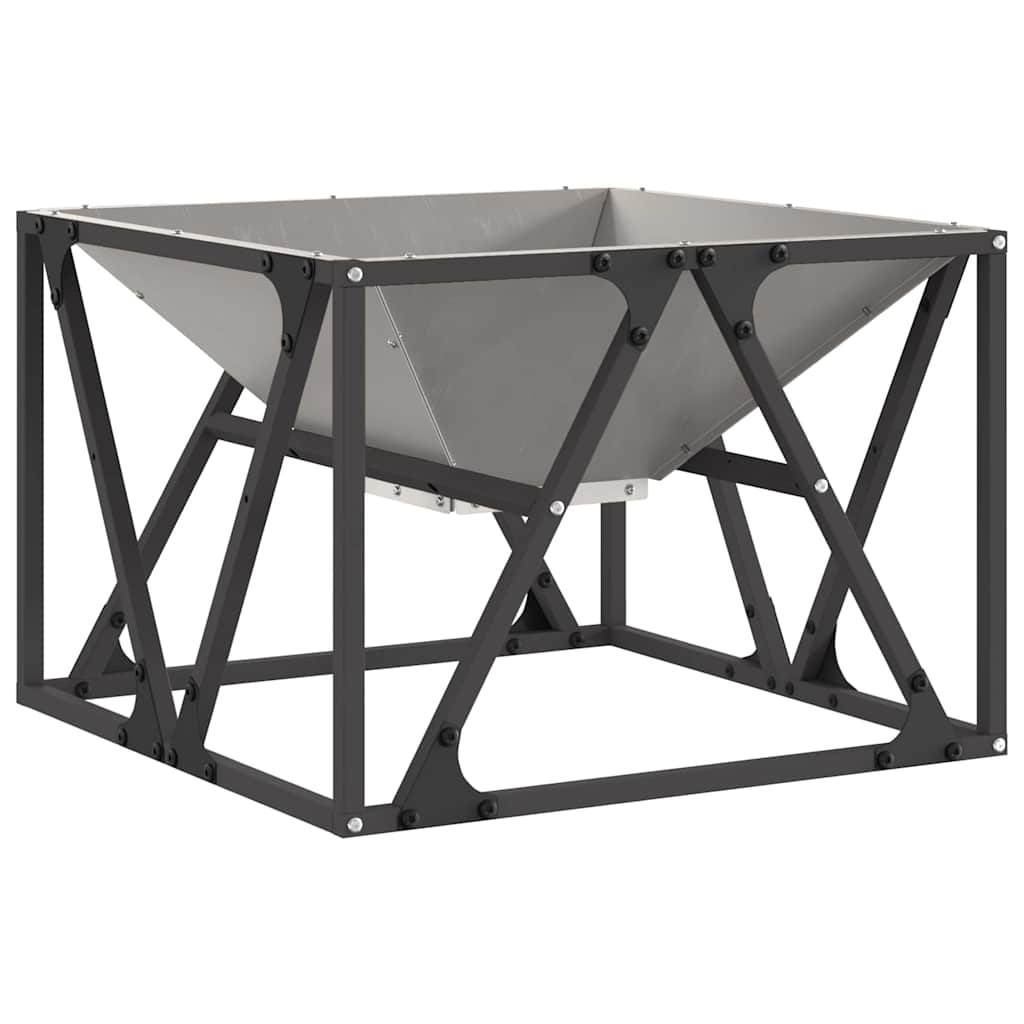 Feuerstelle Rostig 50 x 50 x 35 cm Wetterfeststahl