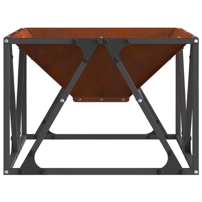 Feuerstelle Rostig 50 x 50 x 35 cm Wetterfeststahl