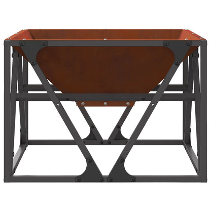 Feuerstelle Rostig 50 x 50 x 35 cm Wetterfeststahl