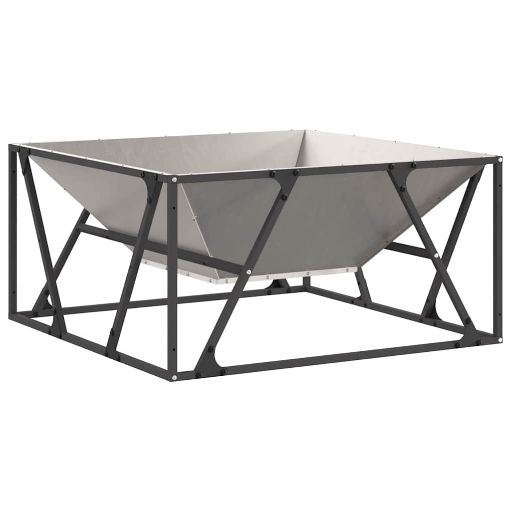 Feuerstelle Rostig 80 x 80 x 40 cm Wetterfeststahl
