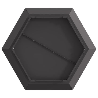 Feuerstelle Schwarz 75 x 75 x 28 cm Wetterfeststahl