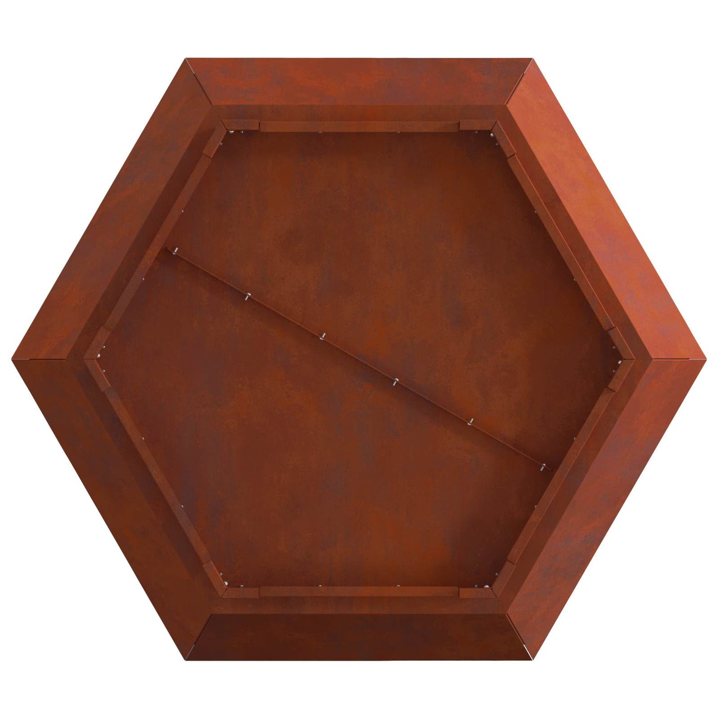 Feuerstelle Rostoptik 75 x 75 x 28 cm