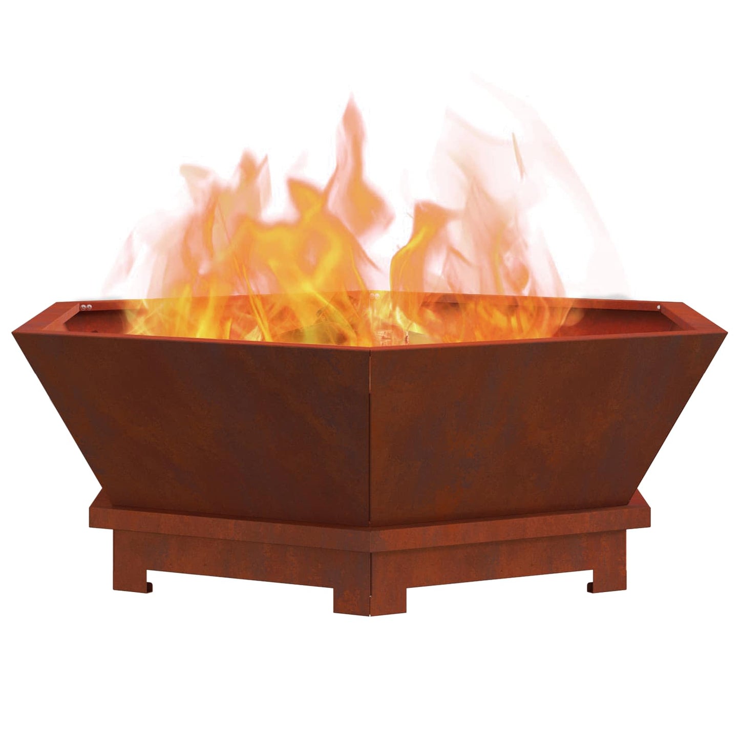 Feuerstelle Rostoptik 75 x 75 x 28 cm