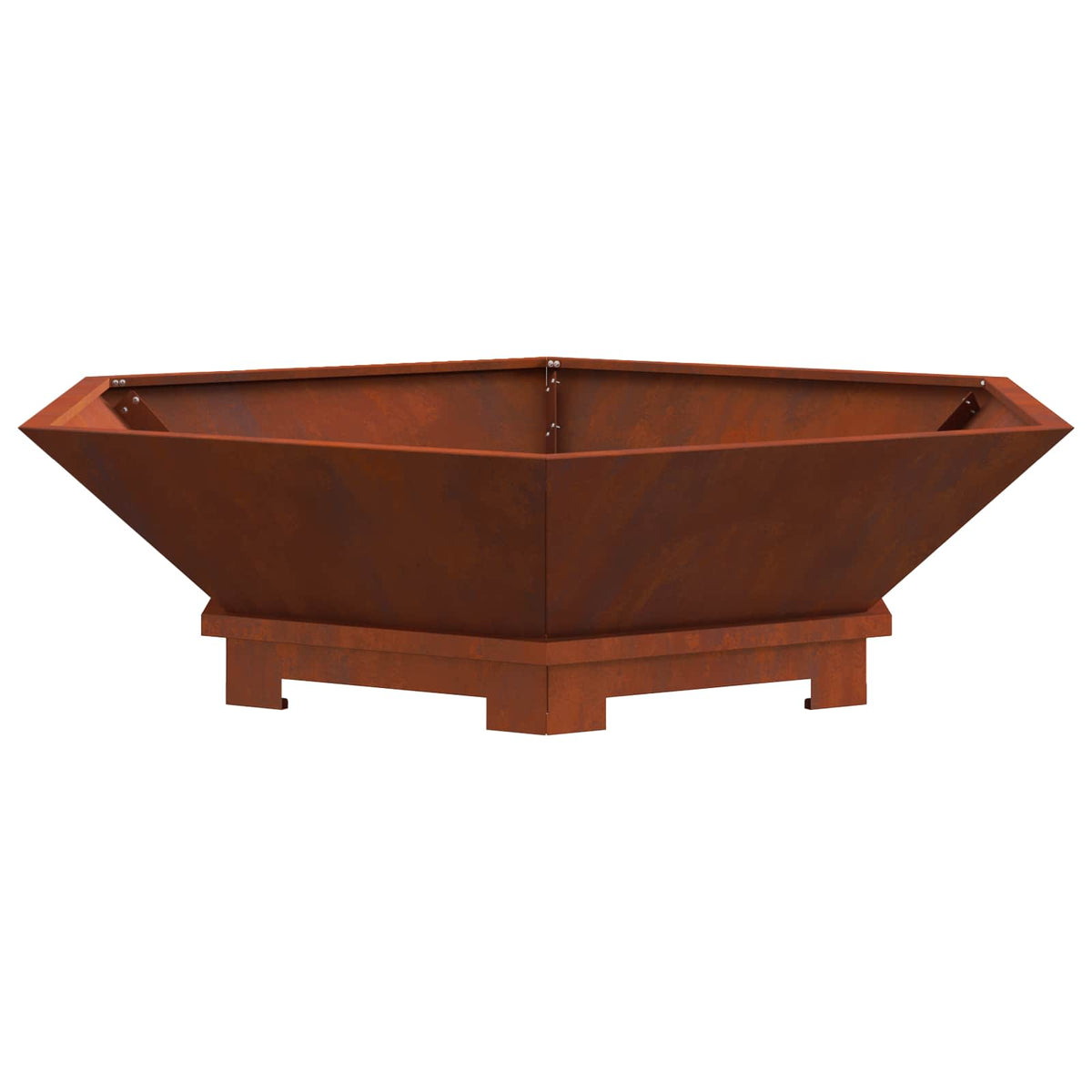 Feuerstelle Rostoptik 100 x 100 x 28 cm