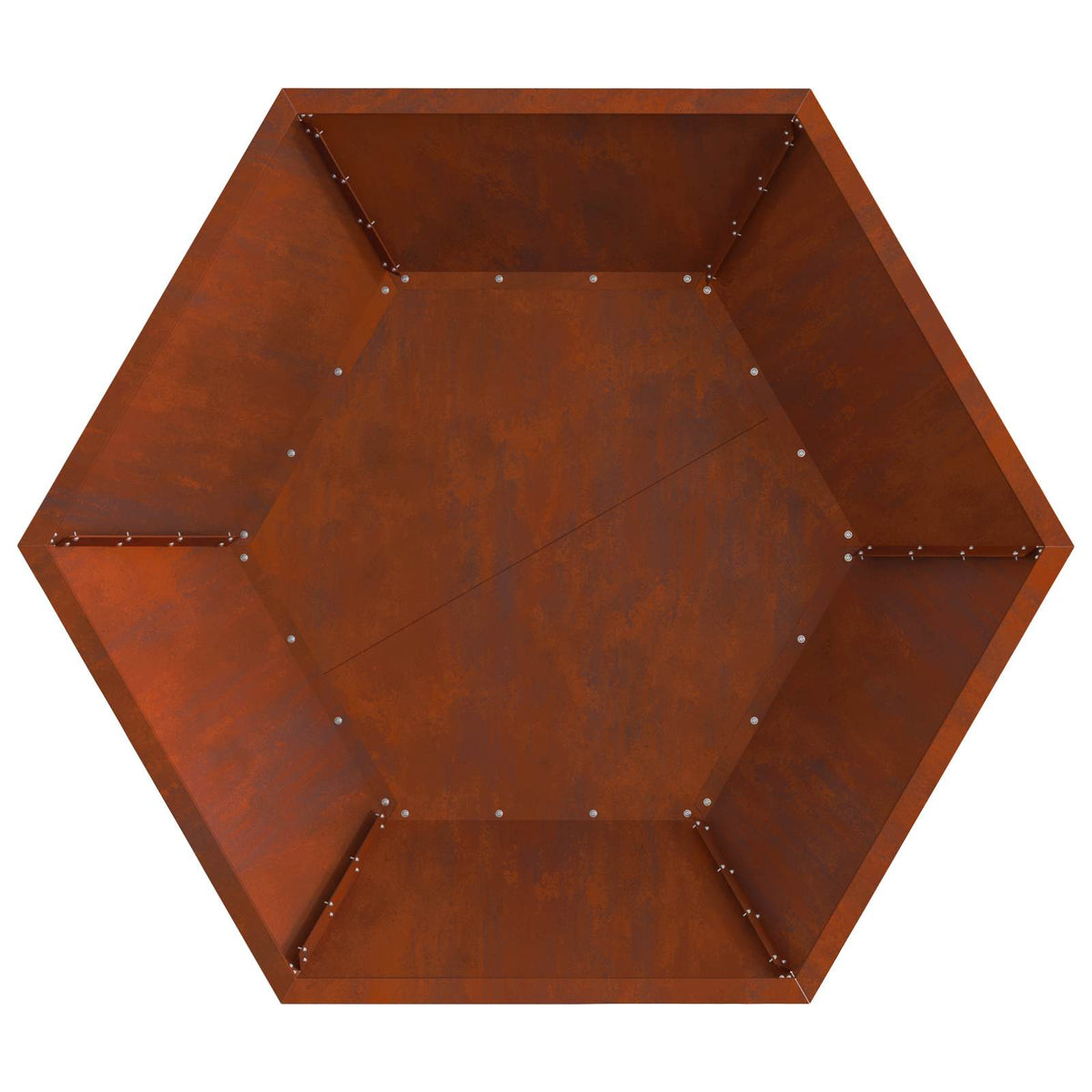 Feuerstelle Rostoptik 100 x 100 x 28 cm
