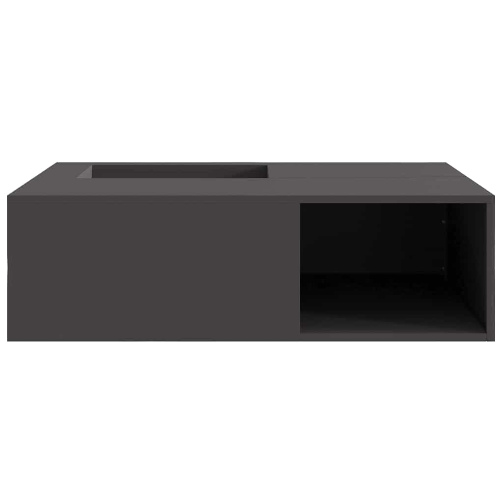 Feuerstelle Schwarz 100 x 100 x 30 cm Wetterfeststahl