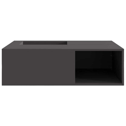 Feuerstelle Schwarz 100 x 100 x 30 cm Wetterfeststahl