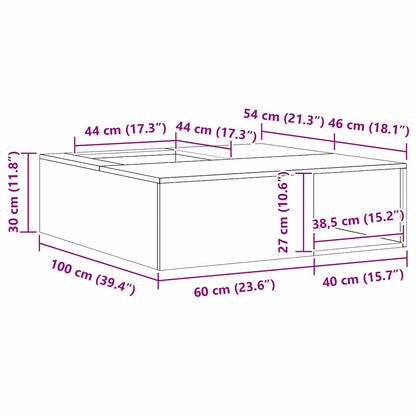 Feuerstelle Schwarz 100 x 100 x 30 cm Wetterfeststahl