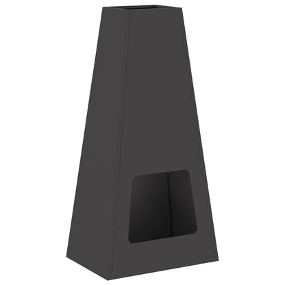 Feuerstelle Schwarz 50 x 35 x 100 cm Wetterfeststahl