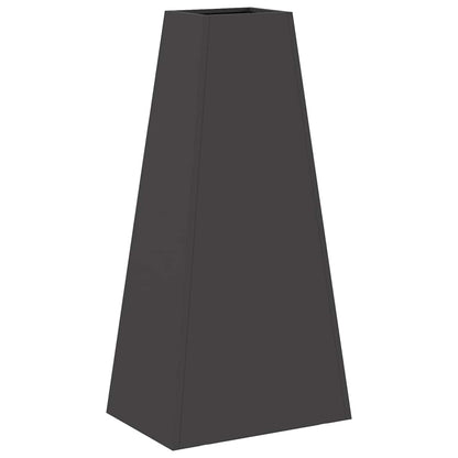 Feuerstelle Schwarz 50 x 35 x 100 cm Wetterfeststahl
