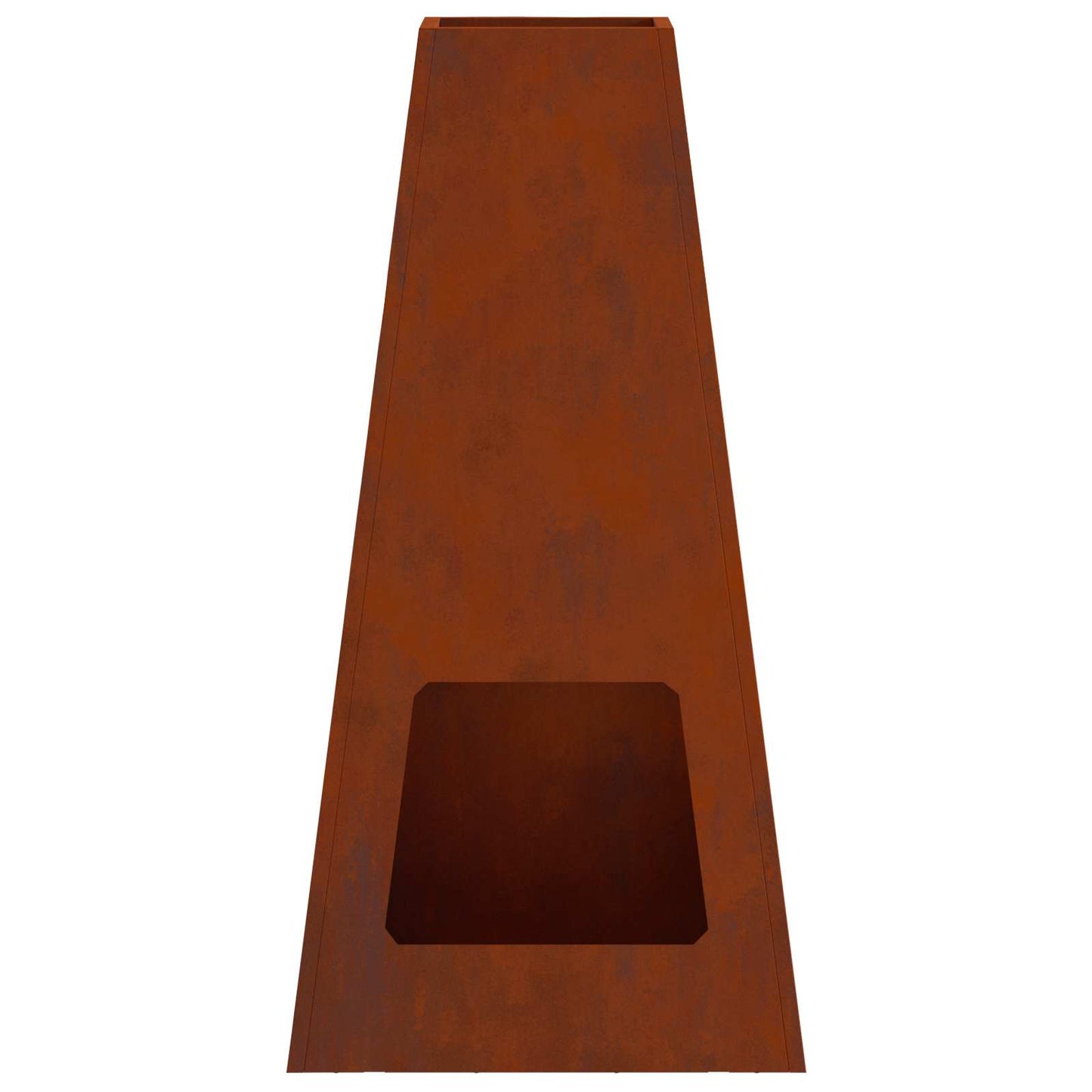 Feuerstelle Rostoptik 50 x 35 x 100 cm Wetterfeststahl