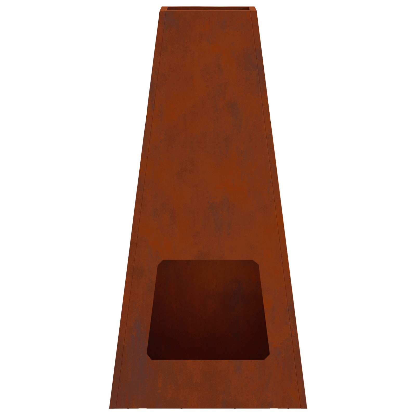 Feuerstelle Rostoptik 50 x 35 x 100 cm Wetterfeststahl